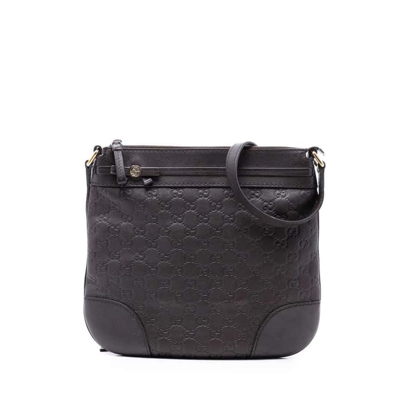 Gucci Guccissima Mayfair Crossbody Brown Leather Very good condition - Front View