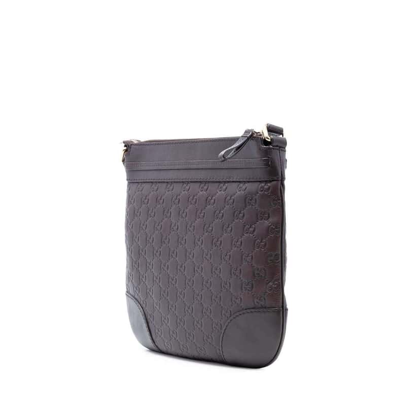 Gucci Guccissima Mayfair Crossbody Brown Leather Very good condition - Back View