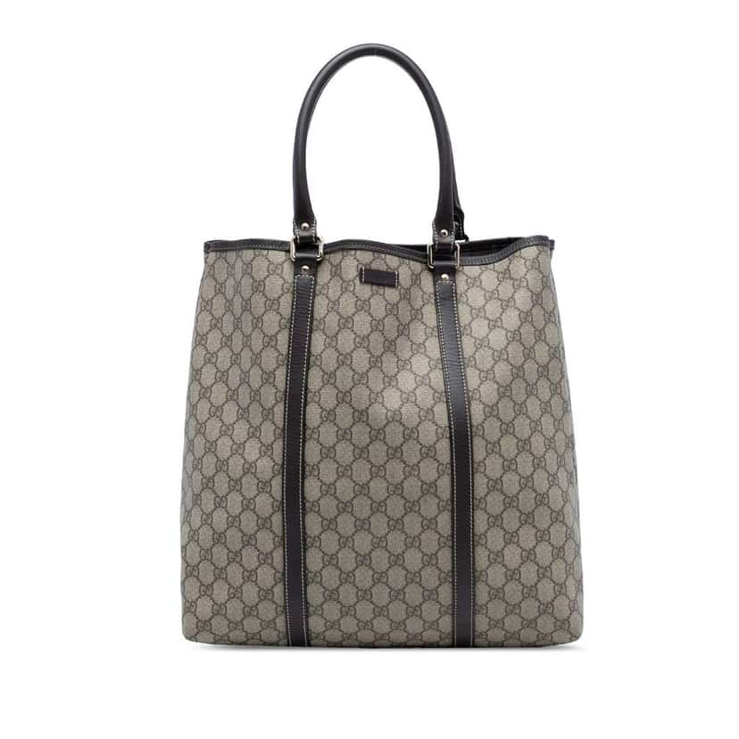 Gucci GG Supreme Joy Vertical Tote Brown Canvas Good condition - Front View