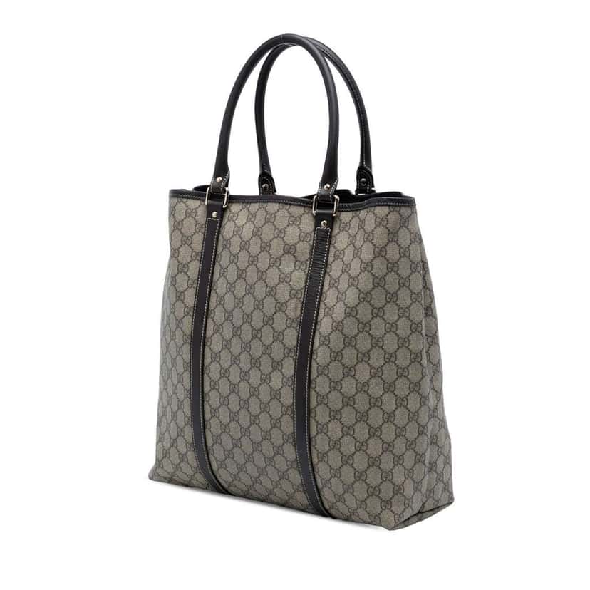 Gucci GG Supreme Joy Vertical Tote Brown Canvas Good condition - Back View