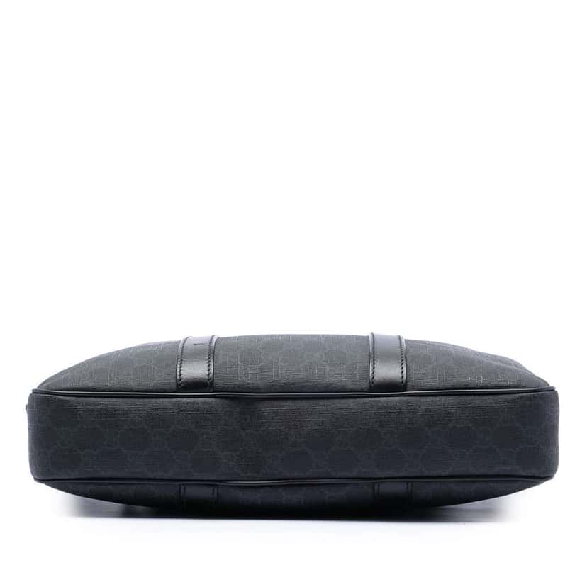 Gucci GG Supreme Briefcase Black Canvas Good condition - Inside View