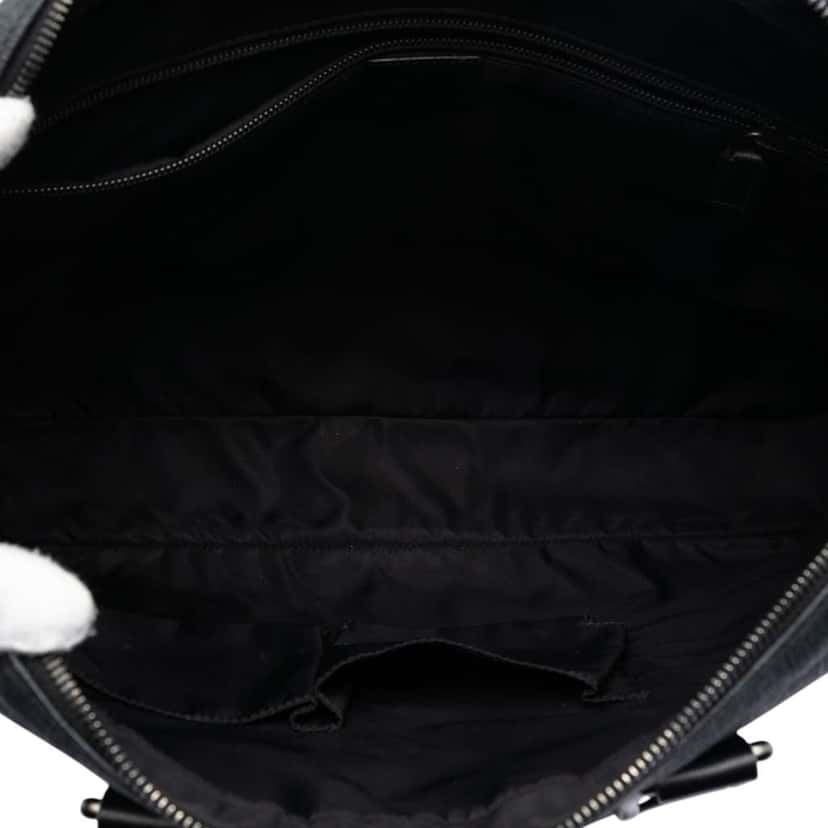 Gucci GG Supreme Briefcase Black Canvas Good condition - Model View