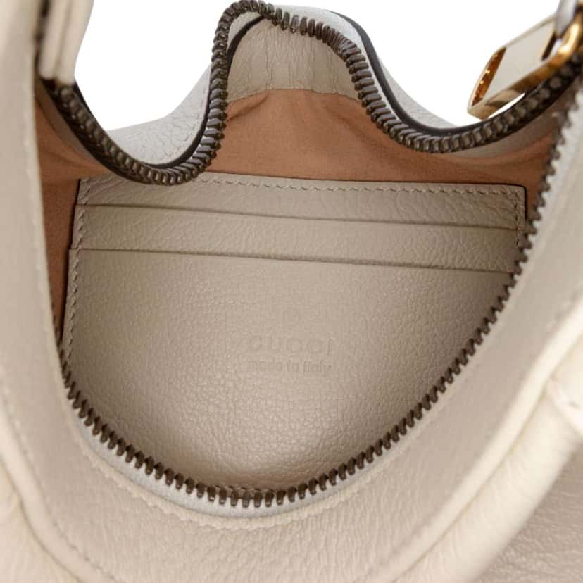 Gucci Small Calfskin Aphrodite Satchel White Leather Good condition - Box View