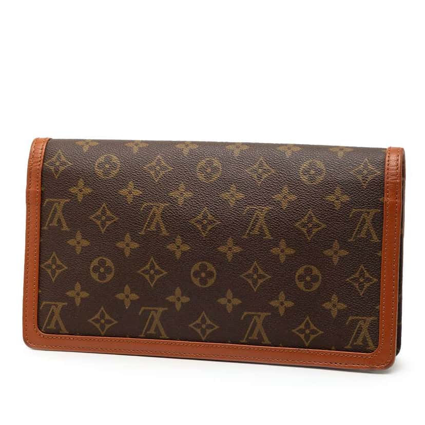 Louis Vuitton Monogram Pochette Dame GM Brown Good condition - Back View