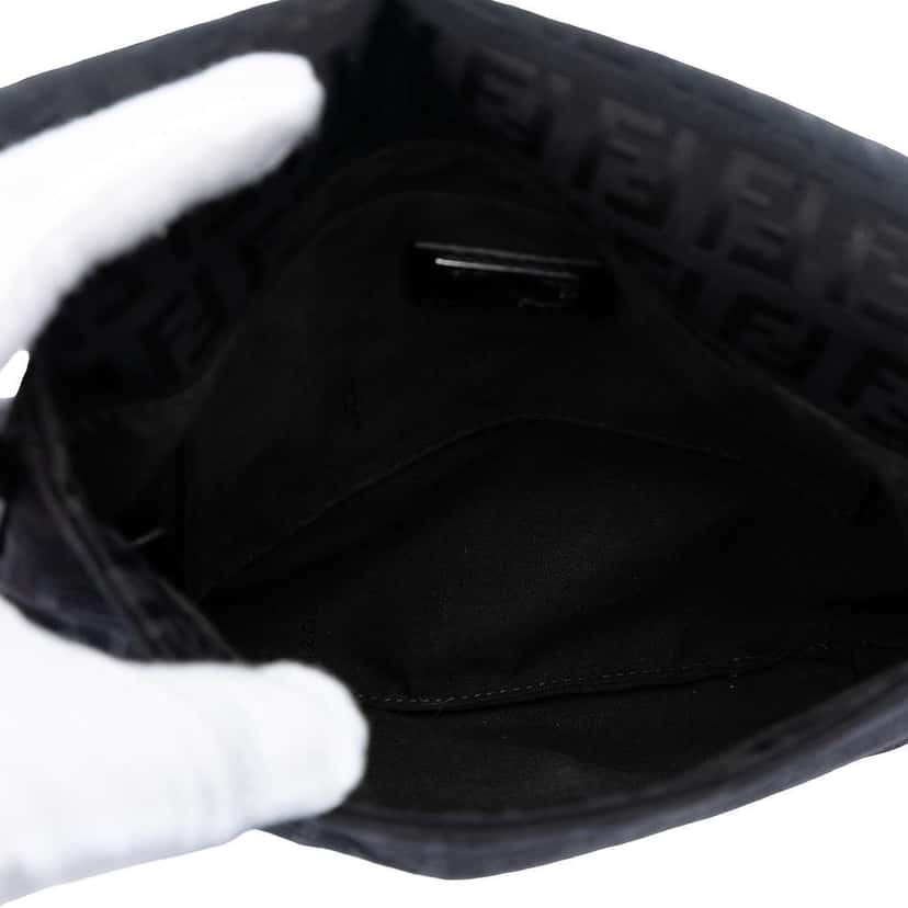 Fendi Zucchino Canvas Crossbody Black Canvas Very good condition - Model View