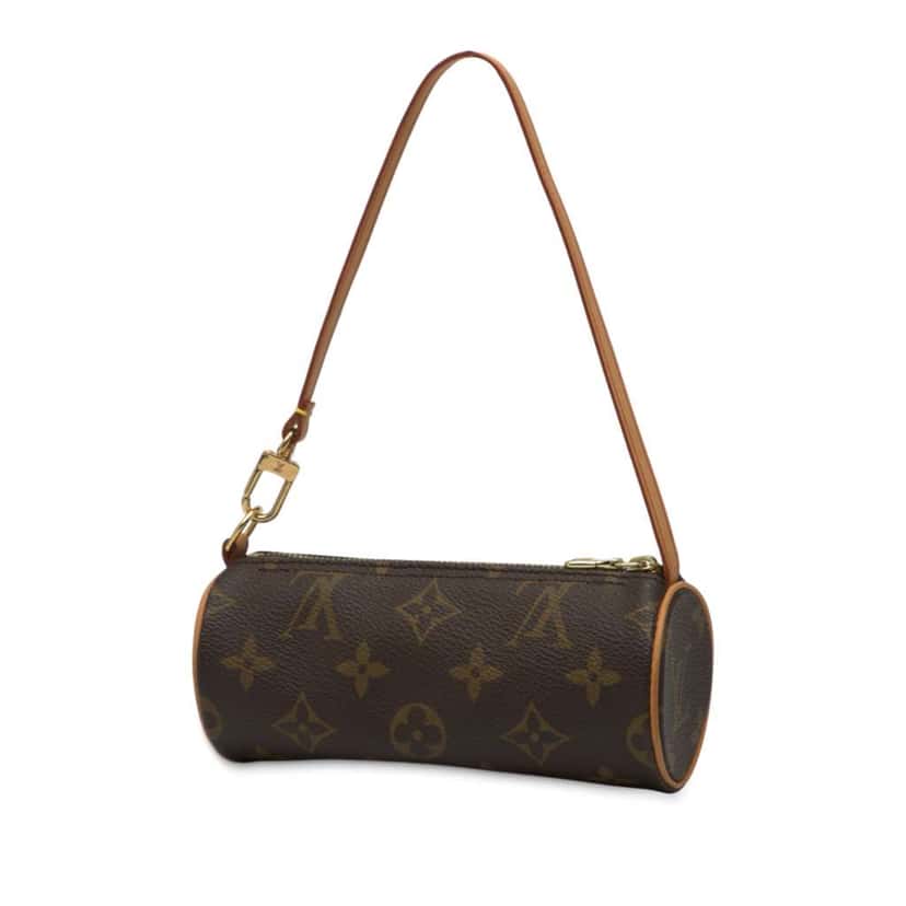 Louis Vuitton Monogram Papillon Pochette Brown Good condition - Back View