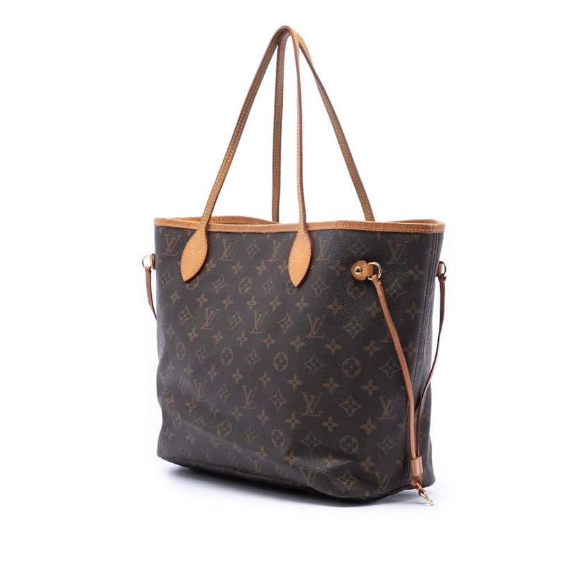 Louis Vuitton Monogram Neverfull MM Brown Good condition - Back View