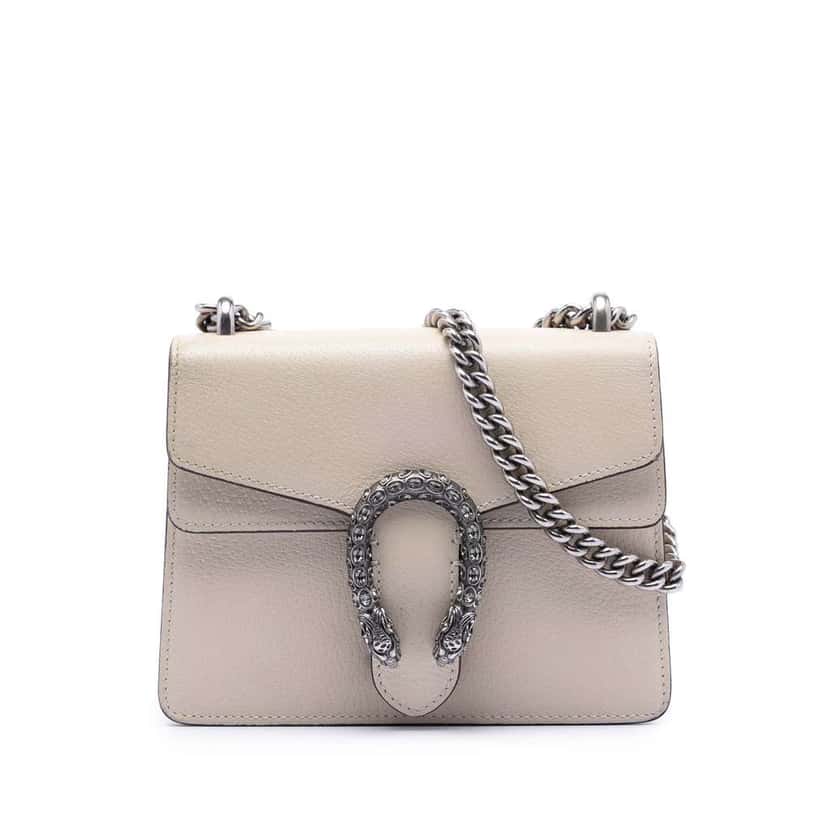 Gucci Small Leather Dionysus Crossbody Brown Leather Good condition - Front View