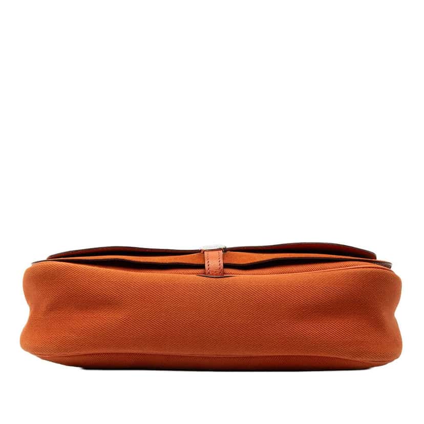 Hermès Vache Liege and Toile Sac Colorado PM Orange Leather Very good condition - Inside View