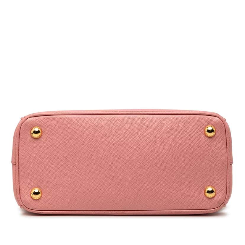 Prada Mini Saffiano Lux Galleria Double Zip Pink Leather Good condition - Inside View