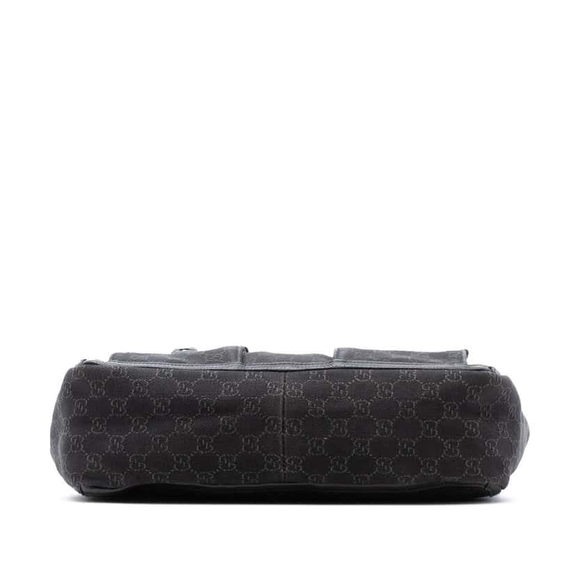 Gucci GG Denim Abbey D Ring Pocket Tote Brown Denim Good condition - Inside View
