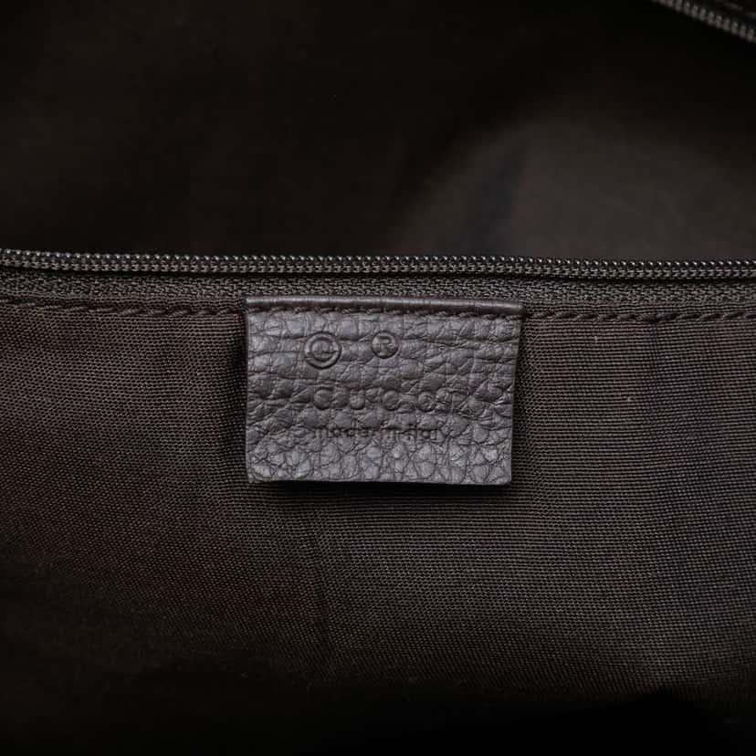Gucci GG Denim Abbey D Ring Pocket Tote Brown Denim Good condition - Box View