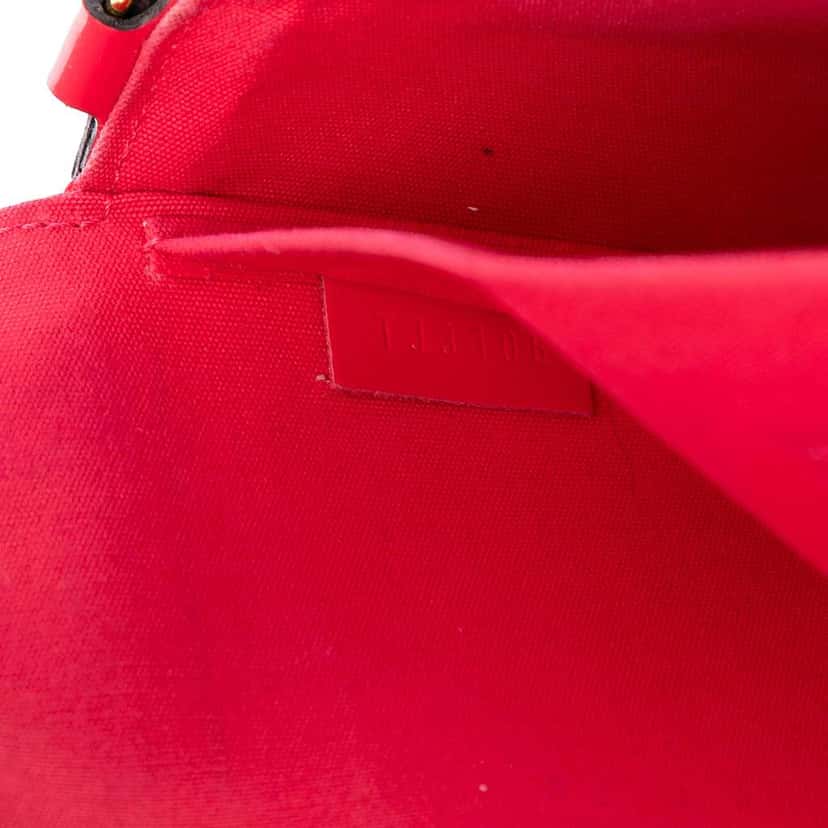 Louis Vuitton Monogram Vernis Pochette Felicie Red Leather Very good condition - Box View