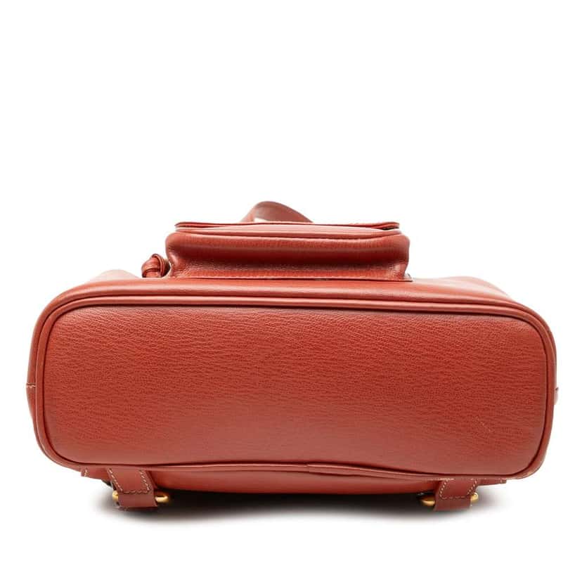 Loewe Leather Velazquez Twist Backpack Red Leather Good condition - Inside View