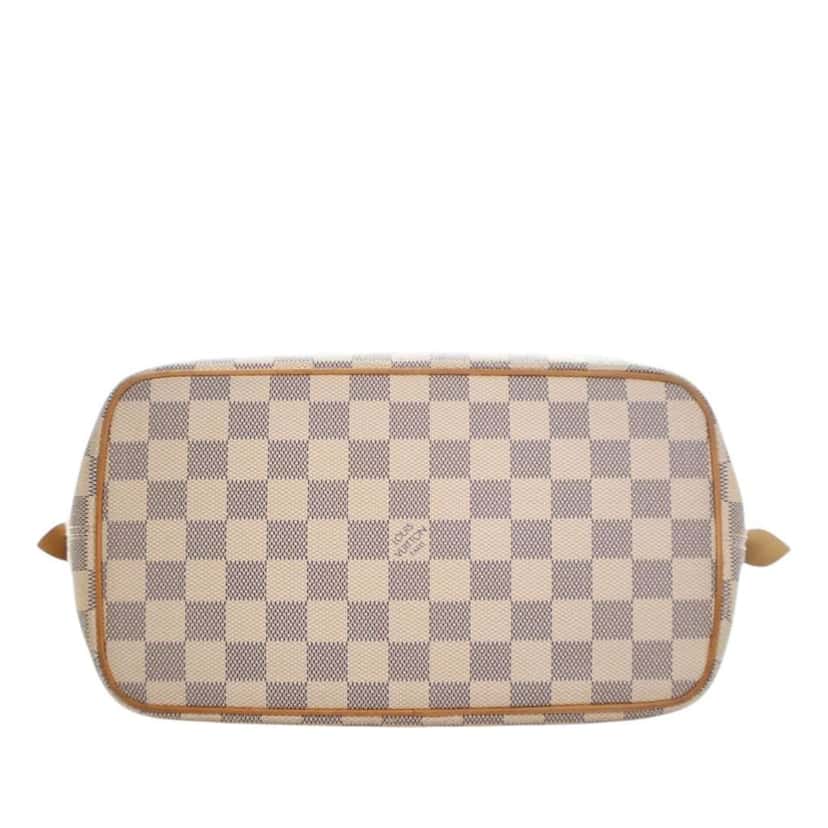 Louis Vuitton Damier Azur Saleya PM White Good condition - Inside View