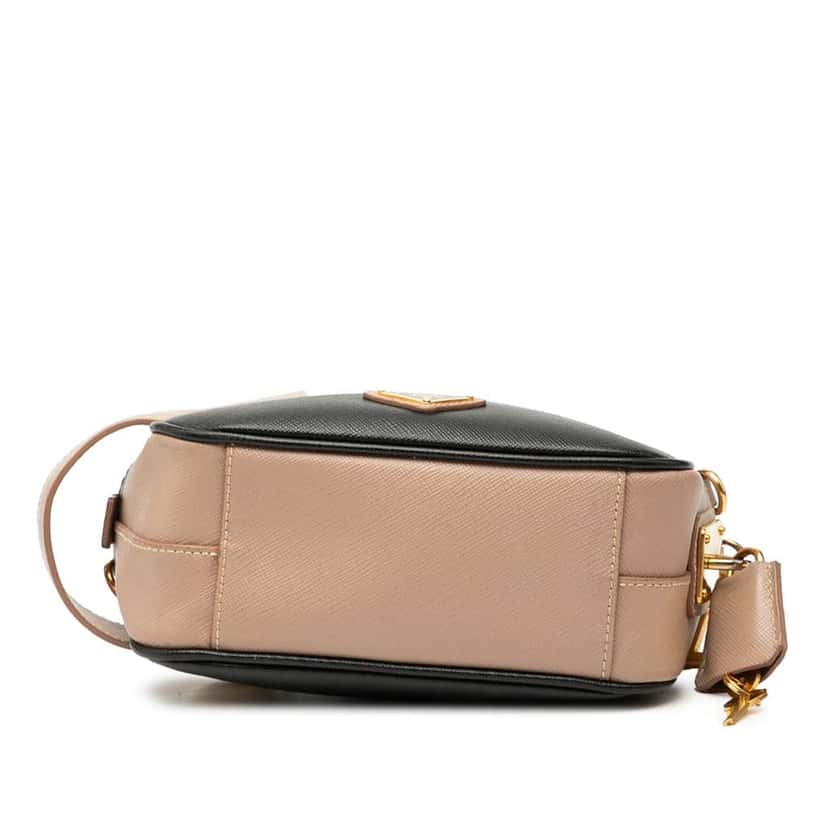 Prada Mini Bicolor Saffiano Lux Satchel Black Leather Very good condition - Inside View