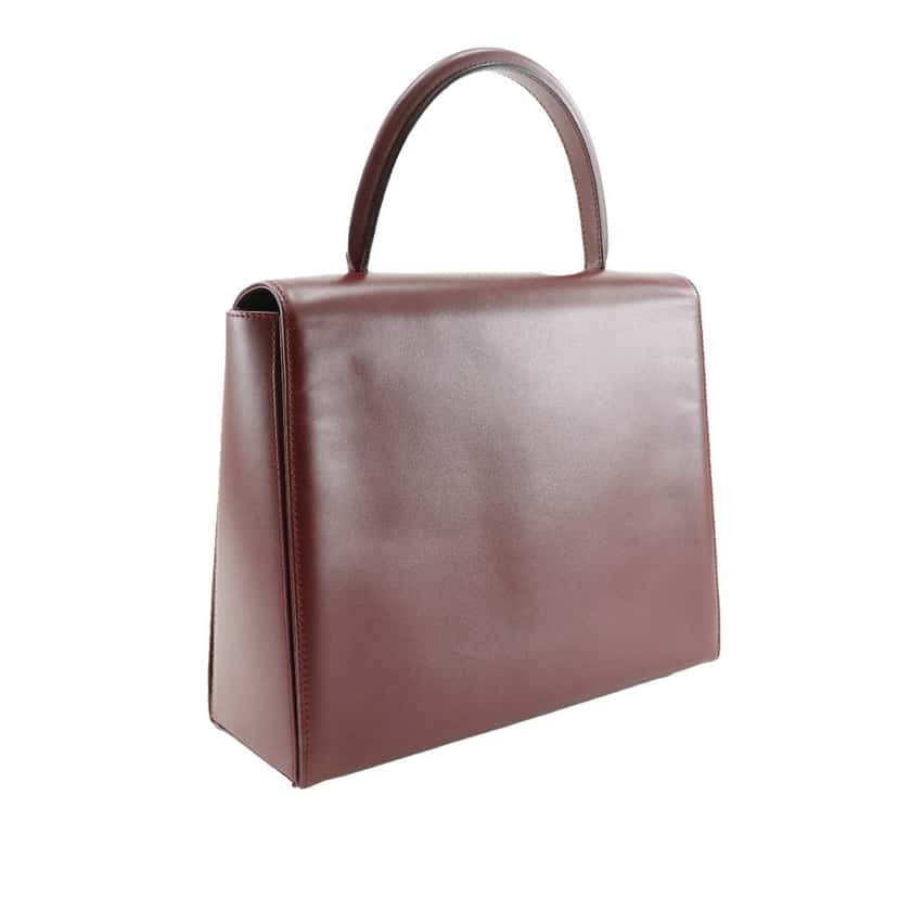 Cartier Leather Must de Cartier Turn Lock Handbag Red Leather Good condition - Inside View
