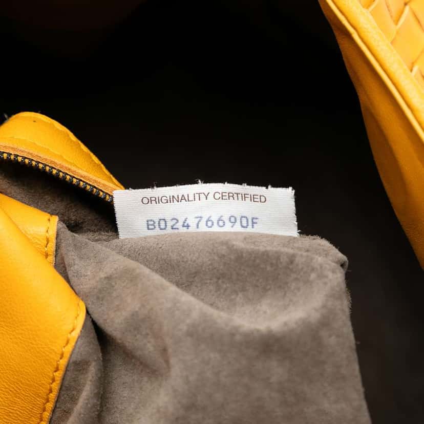 Bottega Veneta Nappa Intrecciato Parachute Tote Yellow Leather Very good condition - Box View