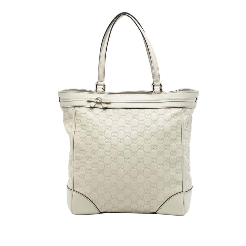Gucci Guccissima Mayfair Tote Brown Leather Very good condition - Front View