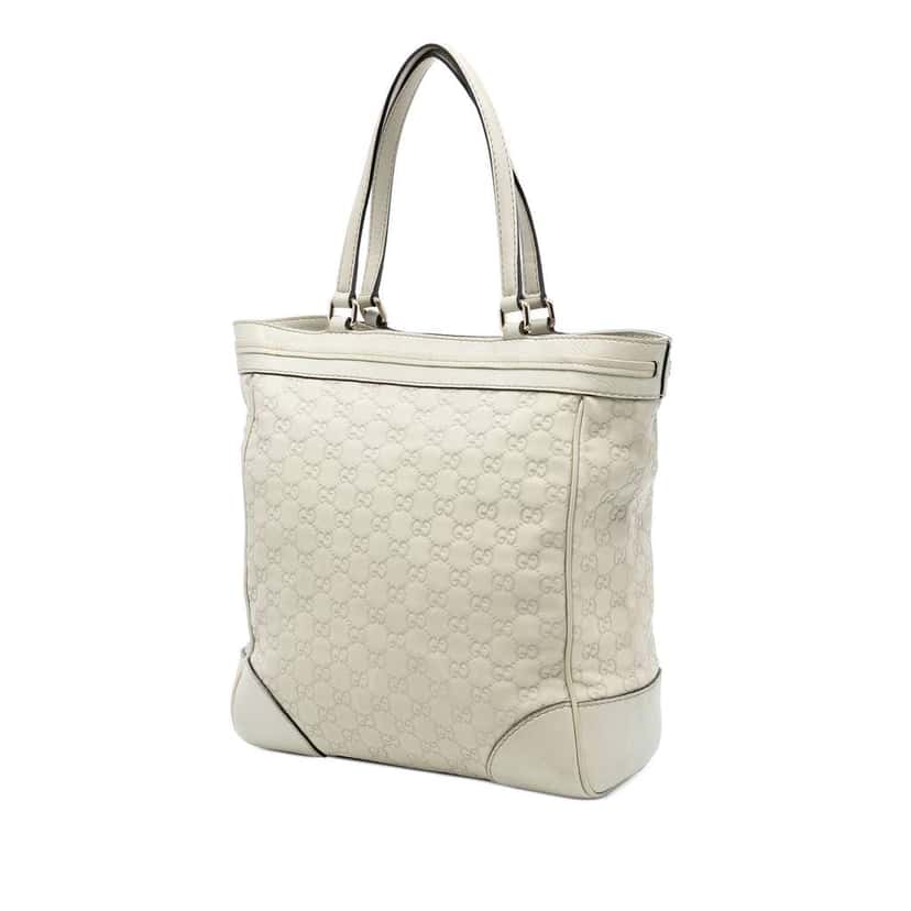 Gucci Guccissima Mayfair Tote Brown Leather Very good condition - Back View