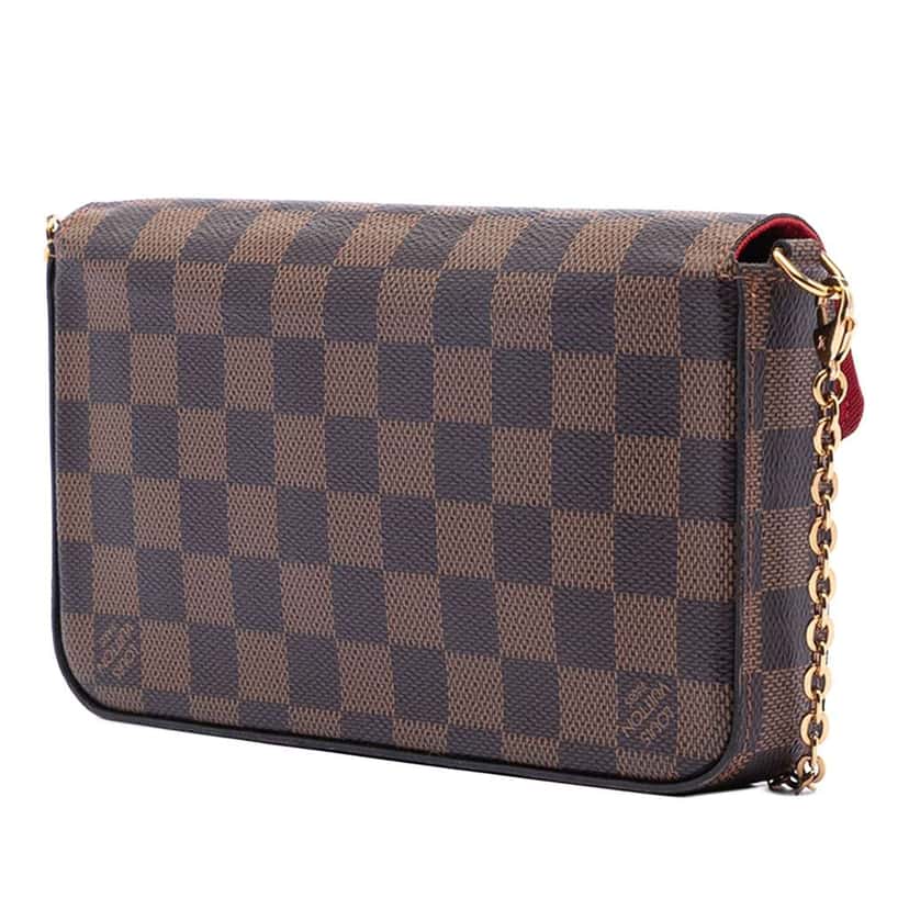 Louis Vuitton Damier Ebene Pochette Felicie Brown Very good condition - Back View