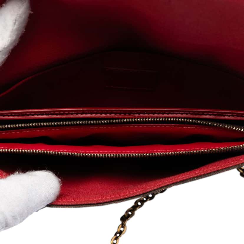 Louis Vuitton Damier Ebene Pochette Felicie Brown Very good condition - Model View