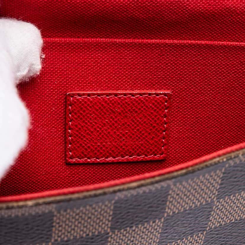 Louis Vuitton Damier Ebene Pochette Felicie Brown Very good condition - Box View