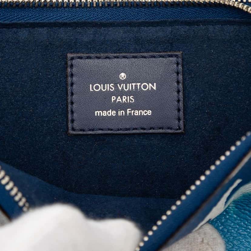 Louis Vuitton Monogram Escale Double Zip Pochette Blue Very good condition - Box View