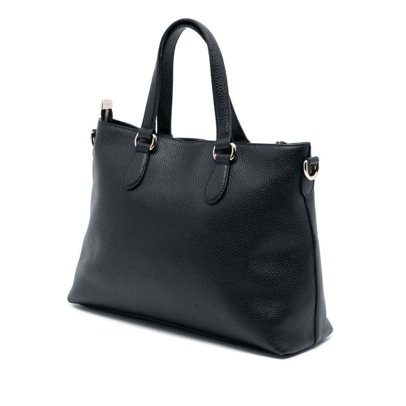 Gucci Leather Bamboo Tassel Satchel Black Leather Very good condition - Back View
