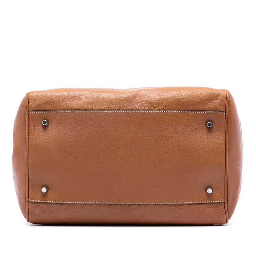 Prada Goatskin Madras Cerniera Handbag Brown Leather Very good condition - Inside View