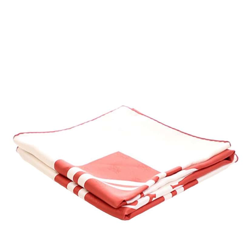 Hermès Brides De Gala Tattoo Silk Scarf 90 Red Silk Very good condition - Front View