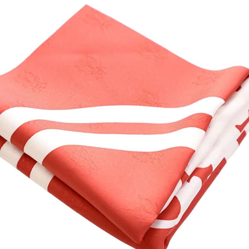 Hermès Brides De Gala Tattoo Silk Scarf 90 Red Silk Very good condition - Back View