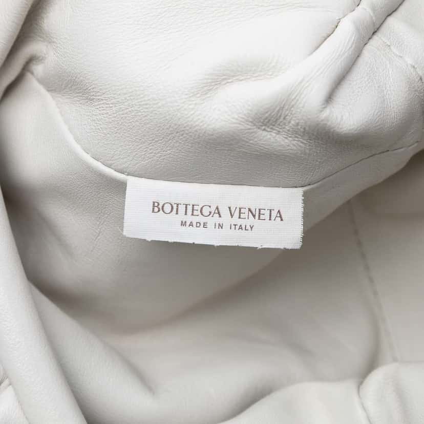 Bottega Veneta Nappa Intrecciato The Mini Pouch Crossbody White Leather Good condition - Box View