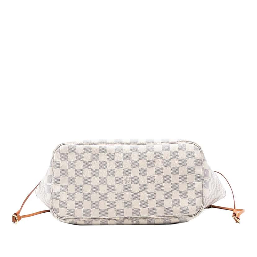 Louis Vuitton Damier Azur Neverfull MM White Good condition - Inside View