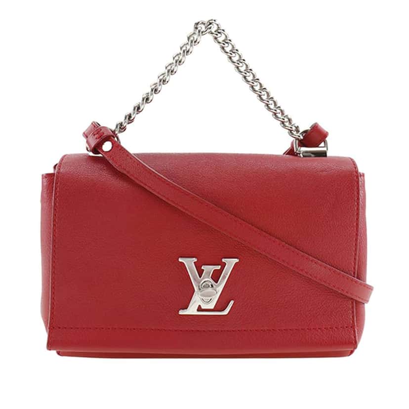 Louis Vuitton Leather Lockme II BB Red Leather Very good condition - Front View