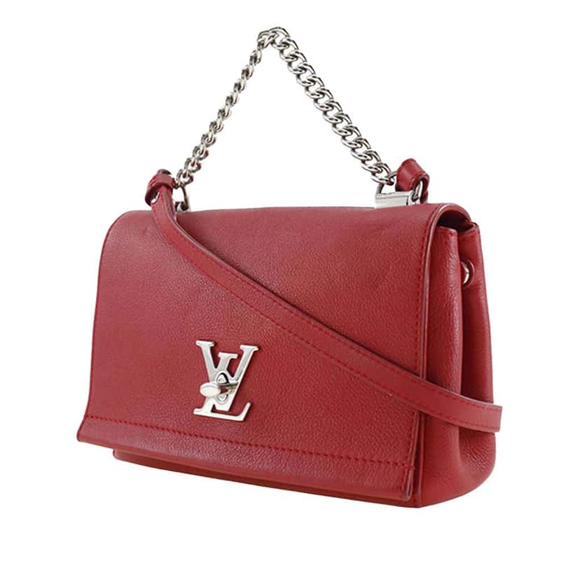 Louis Vuitton Leather Lockme II BB Red Leather Very good condition - Back View