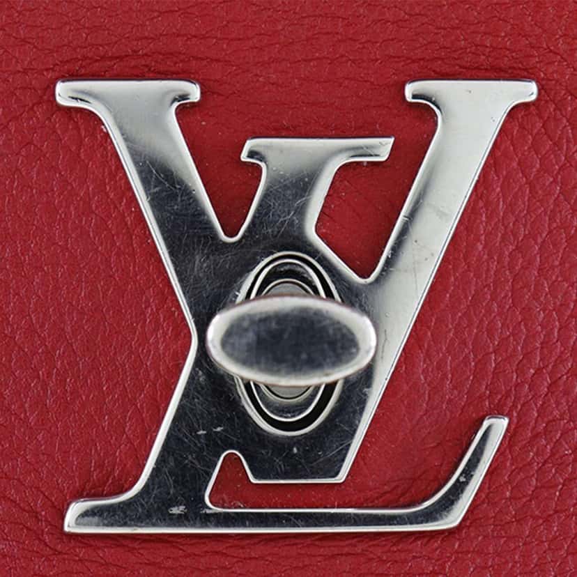 Louis Vuitton Leather Lockme II BB Red Leather Very good condition - Box View