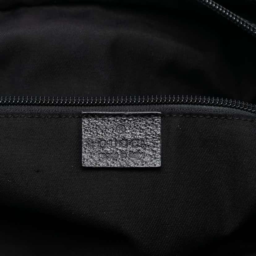 Gucci GG Canvas Web Tote Black Canvas Good condition - Box View