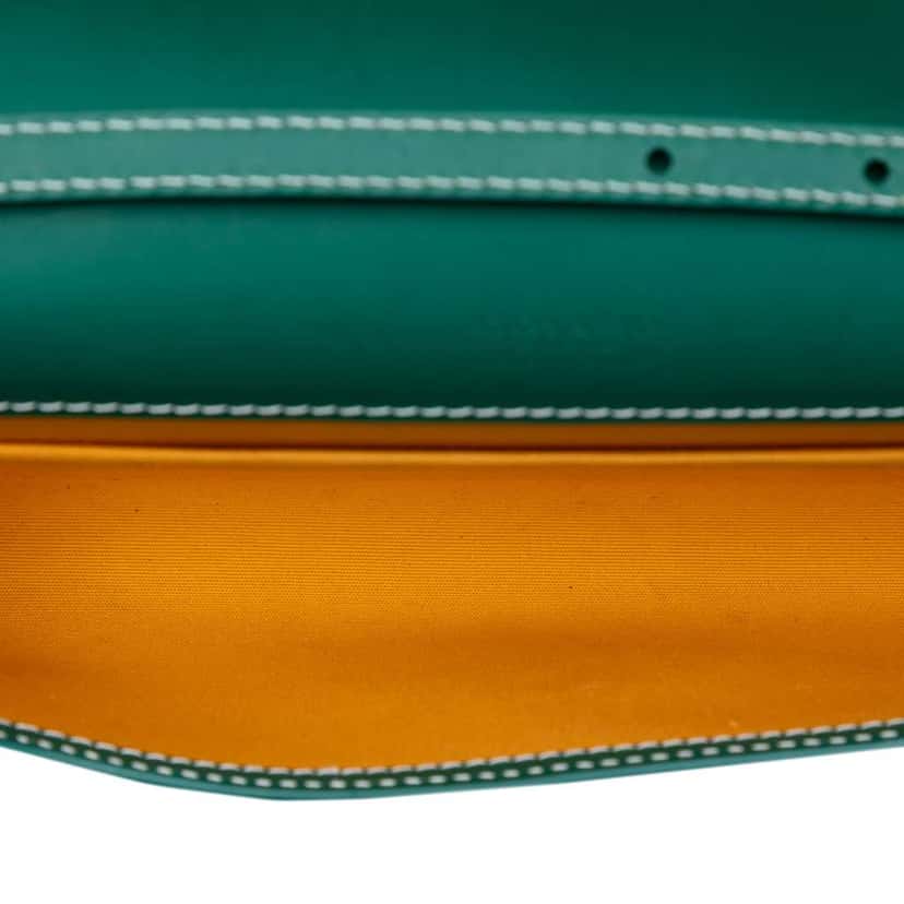 Goyard Goyardine Monte Carlo Bois Clutch with Strap Green Canvas Very good condition - Model View