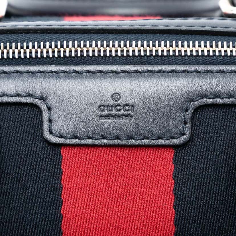 Gucci Medium GG Canvas Web Joy Boston Bag Brown Canvas Very good condition - Box View