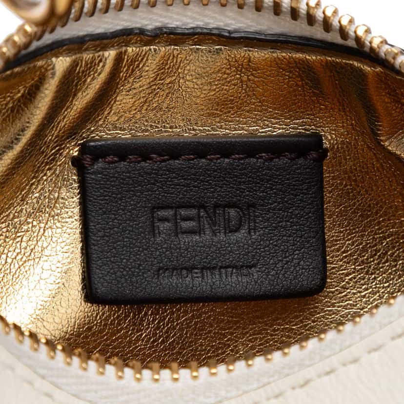 Fendi Nano Leather Fendigraphy Hobo Grey Leather Good condition - Box View