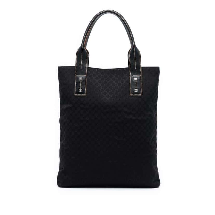 Celine Macadam Canvas Tote Black Canvas Good condition - Front View