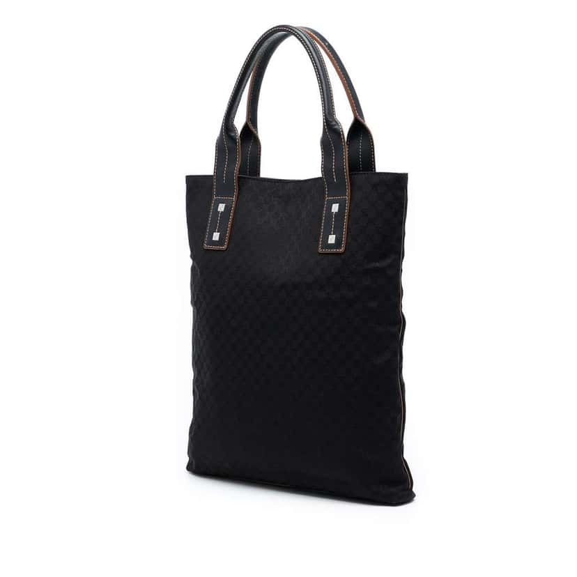 Celine Macadam Canvas Tote Black Canvas Good condition - Back View