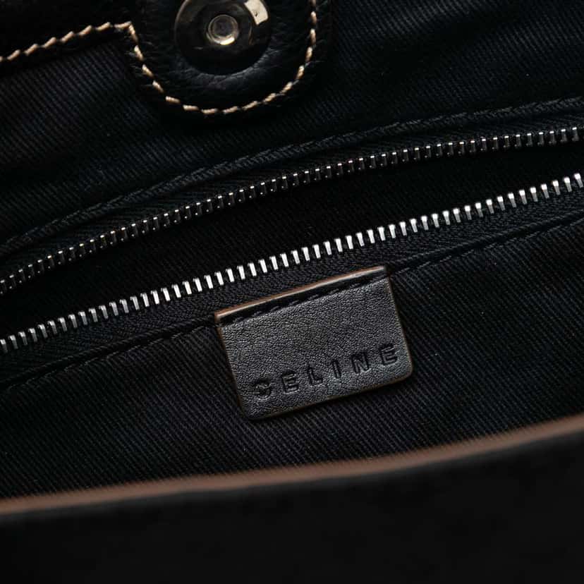 Celine Macadam Canvas Tote Black Canvas Good condition - Box View