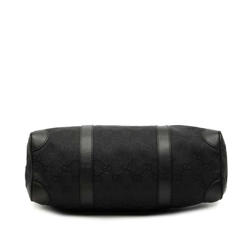 Gucci GG Canvas Nailhead Boston Bag Black Canvas Good condition - Inside View