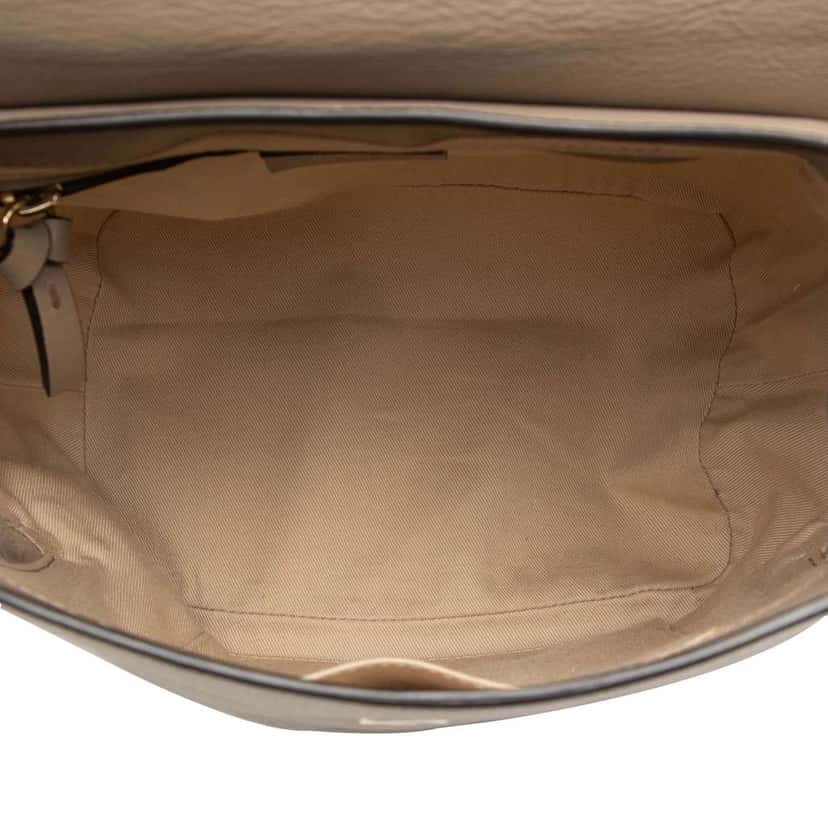 Chloé Medium Calfskin and Suede Faye Backpack Brown Leather Very good condition - Model View