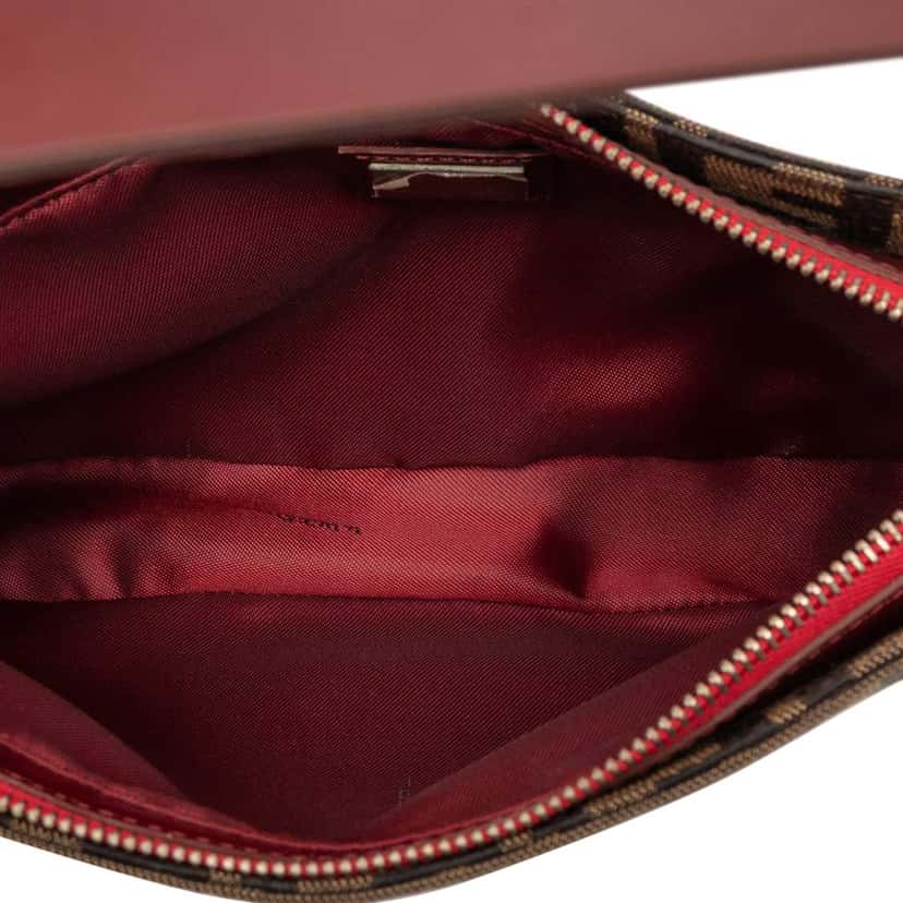 Fendi Zucca Canvas Pochette Brown Canvas Good condition - Model View