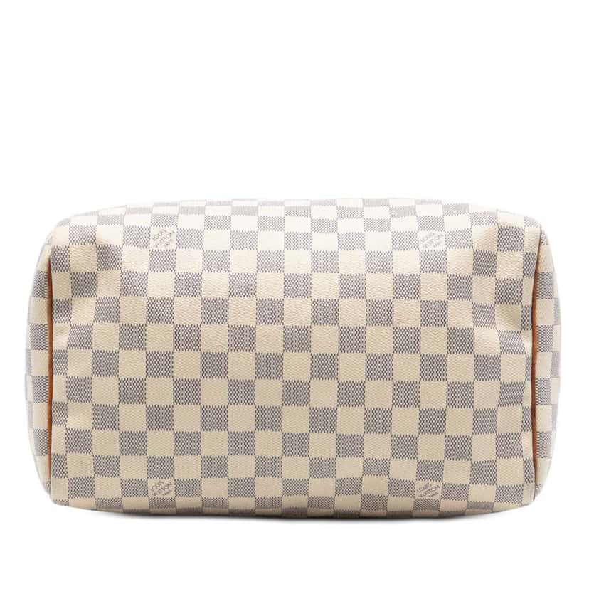 Louis Vuitton Damier Azur Speedy 30 White Very good condition - Inside View