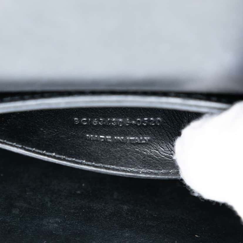 Saint Laurent Small Calfskin Solferino Satchel In Box Black Leather Very good condition - Box View