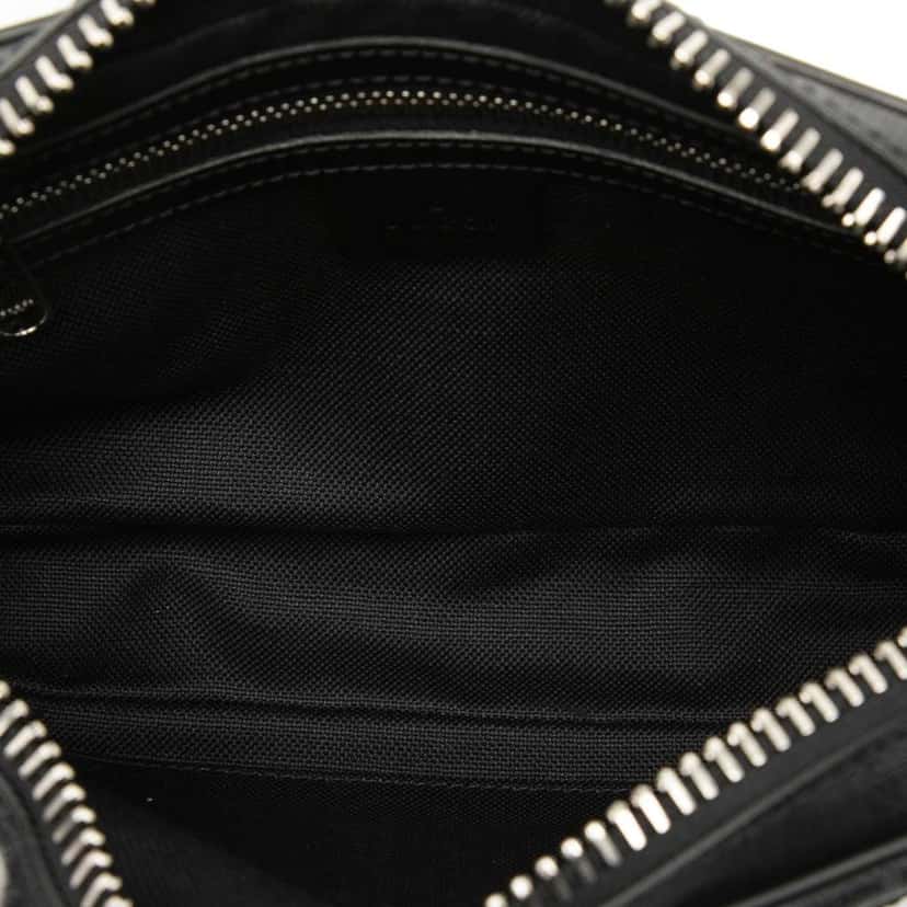 Gucci GG Supreme Web Belt Bag Black Canvas Good condition - Model View